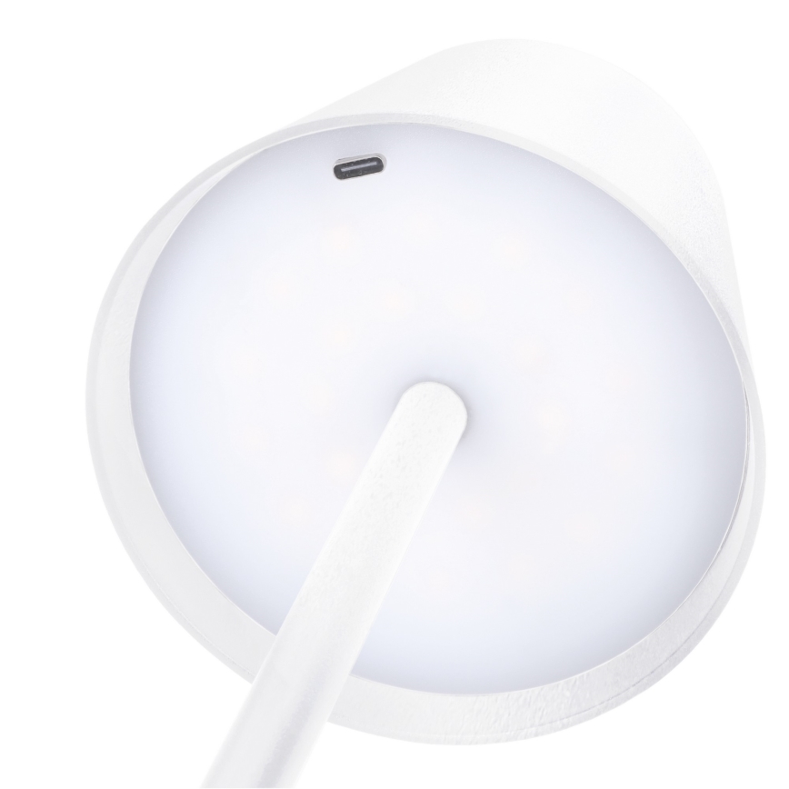 LED-himmennettävä ladattava kosketusohjattu pöytälamppu LUCCA LED/3,7V 3000/4000/6500K 2000 mAh valkoinen