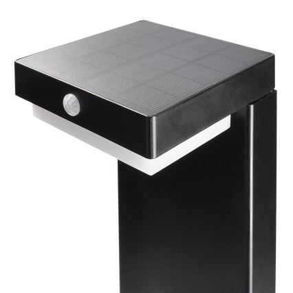 LED aurinkokennovalo liiketunnistimella ja hämäräkytkimellä PALERMO LED/5W/5V 2000 mAh IP54 musta