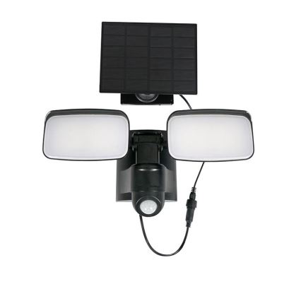 LED-aurinkovalonheitin liiketunnistimella LED/9W/3,7V 3600 mAh IP54
