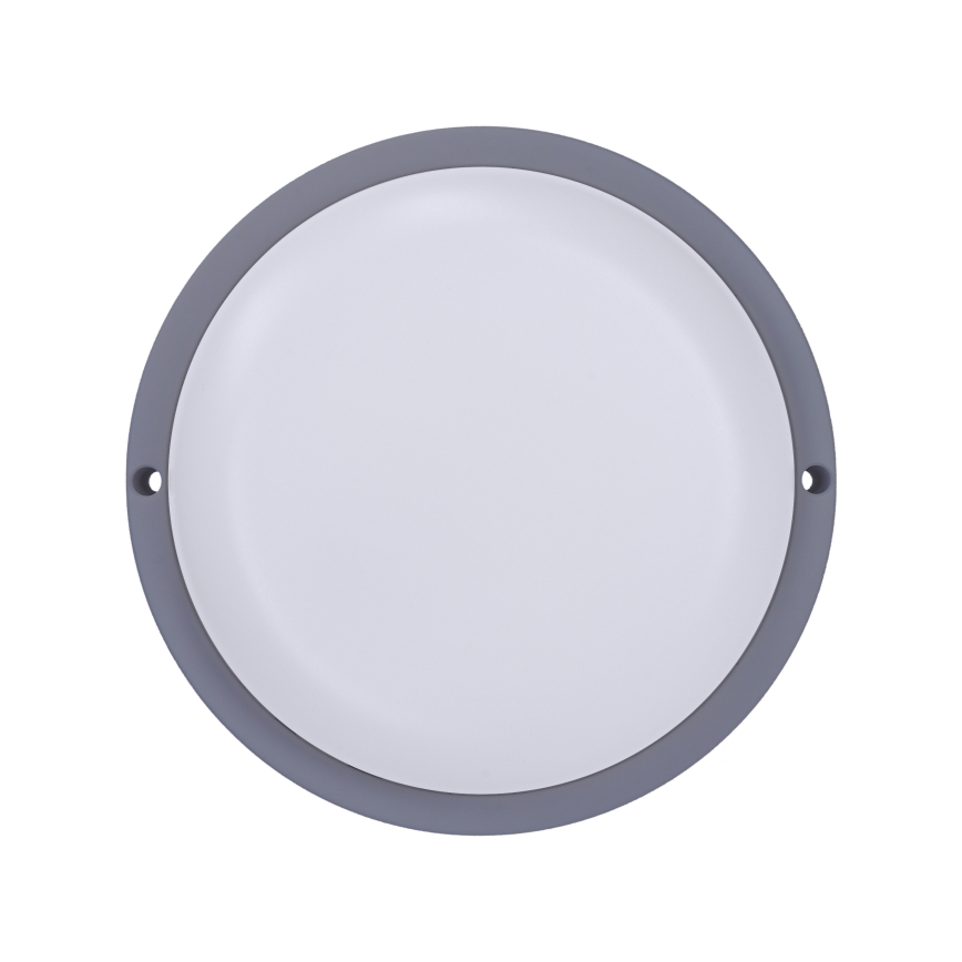 LED-ulkoseinävalaisin LED/13W/230V 4000K IP54 harmaa pyöreä