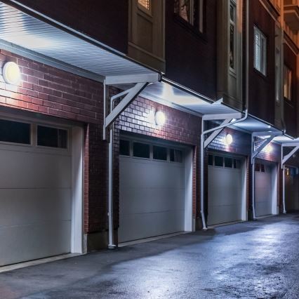 LED-ulkoseinävalaisin LED/20W/230V 4000K IP54 harmaa soikea