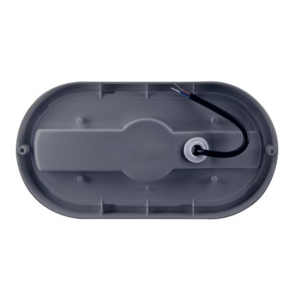 LED-ulkoseinävalaisin LED/20W/230V 4000K IP54 harmaa soikea