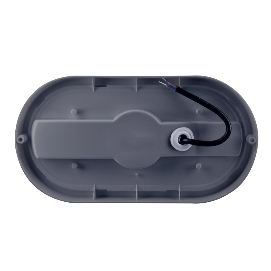 LED-ulkoseinävalaisin LED/20W/230V 4000K IP54 harmaa soikea