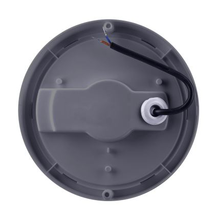 LED-ulkoseinävalaisin LED/20W/230V 4000K IP54 harmaa pyöreä