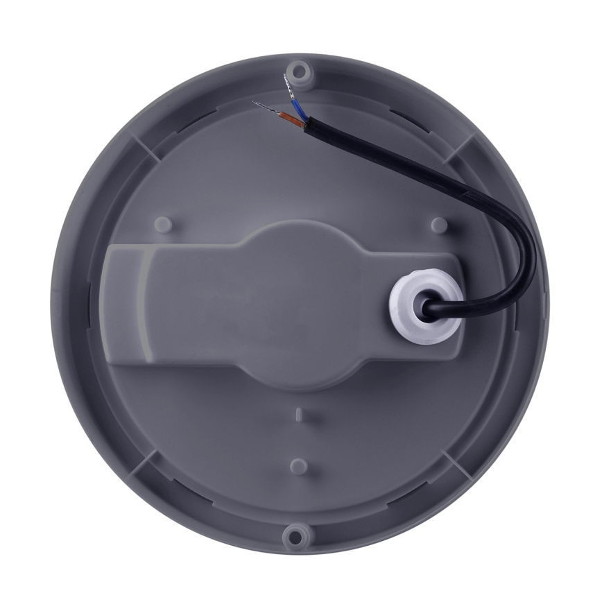 LED-ulkoseinävalaisin LED/20W/230V 4000K IP54 harmaa pyöreä