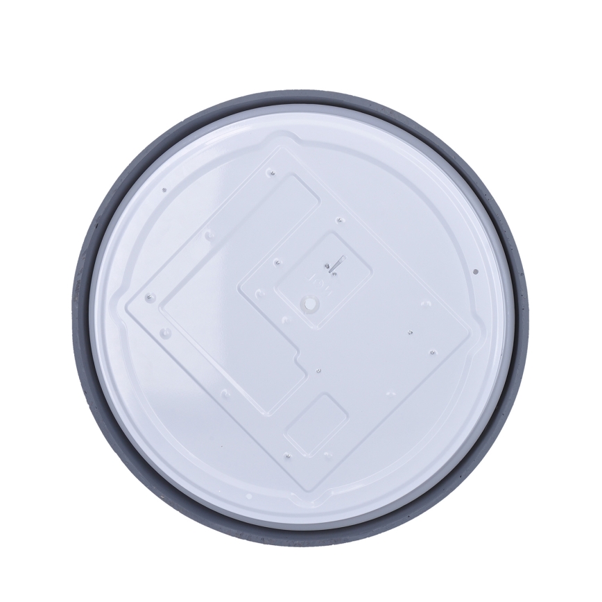 LED himmennettävä kattovalaisin GREY LED/48W/230V 3000-6500K harmaa halkaisija 38 cm + kaukosäädin