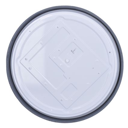 LED himmennettävä kattovalaisin GREY LED/60W/230V 3000-6500K harmaa halkaisija 49 cm + kaukosäädin