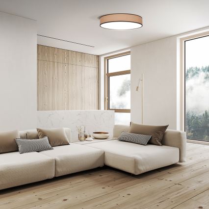 LED himmennettävä kattovalaisin BROWNIE LED/60W/230V 3000-6500K ruskea halkaisija 50 cm + kaukosäädin