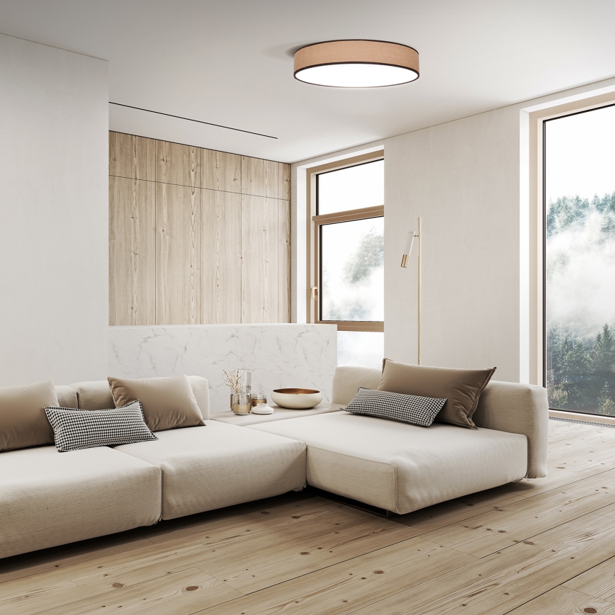 LED himmennettävä kattovalaisin BROWNIE LED/60W/230V 3000-6500K ruskea halkaisija 50 cm + kaukosäädin