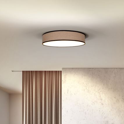 LED himmennettävä kattovalaisin BROWNIE LED/60W/230V 3000-6500K ruskea halkaisija 50 cm + kaukosäädin