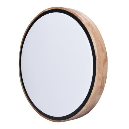 LED himmennettävä kattovalaisin IRON OAK LED/60W/230V 3000-6500K tammi Ø 51 cm + kaukosäädin