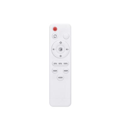 LED himmennettävä kattovalaisin WOODY LED/48W/230V 3000-6500K tammi Ø 38 cm + kaukosäädin