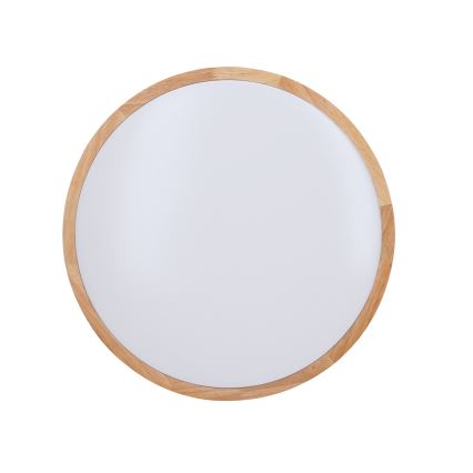 LED himmennettävä kattovalaisin SOLID OAK LED/60W/230V 3000-6500K tammi Ø 51 cm + kaukosäädin