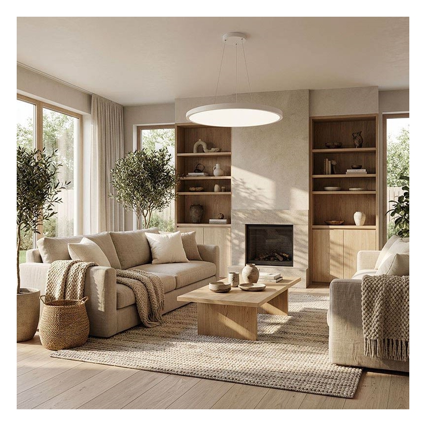LED himmennettävä pintakiinnitteinen tai riippuvalaisin LED/50W/230V 3000-6500K + kaukosäädin