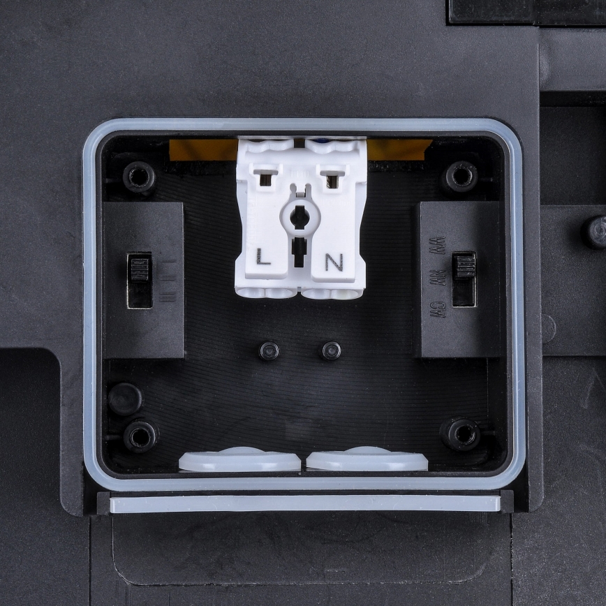 LED Himmennettävä ulko katto kevyt LED/18W/22W/26W/230V 3000/4000/6500K IP65 musta