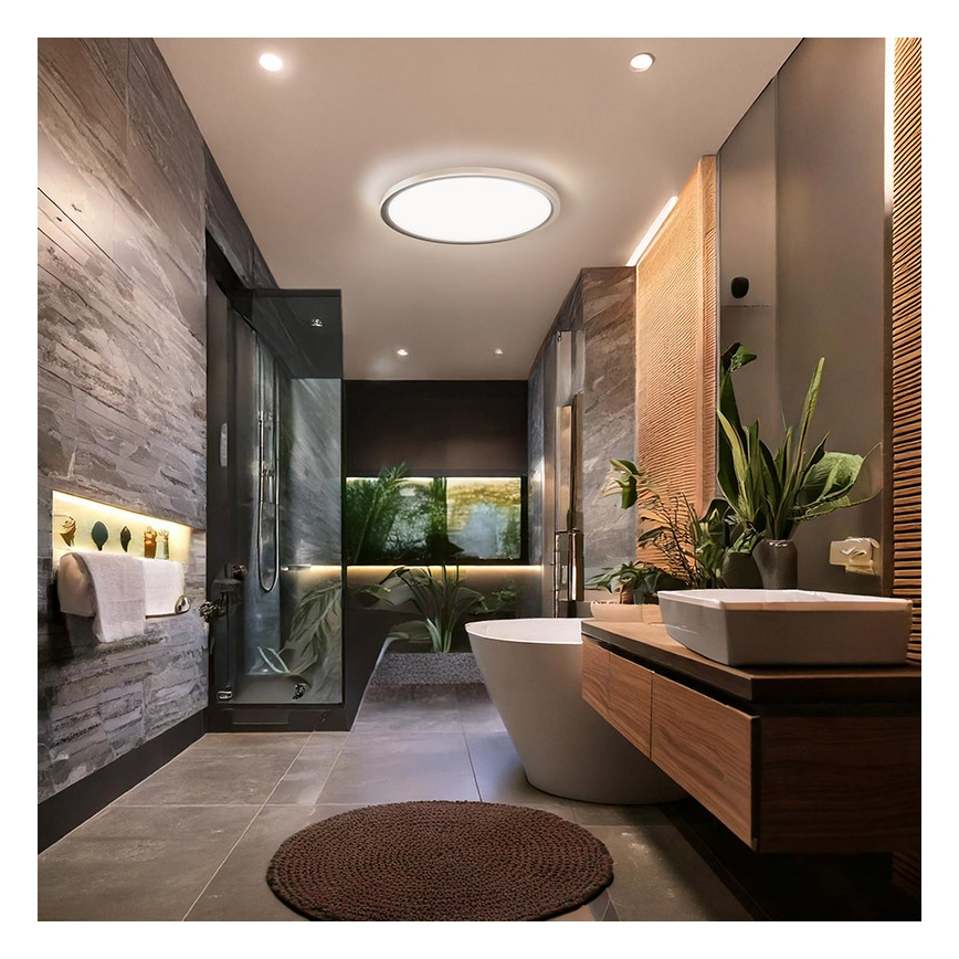LED-kylpyhuoneen kattovalaisin ACATE LED/18W/230V 3000/4000/6000K Ø 22 cm IP54