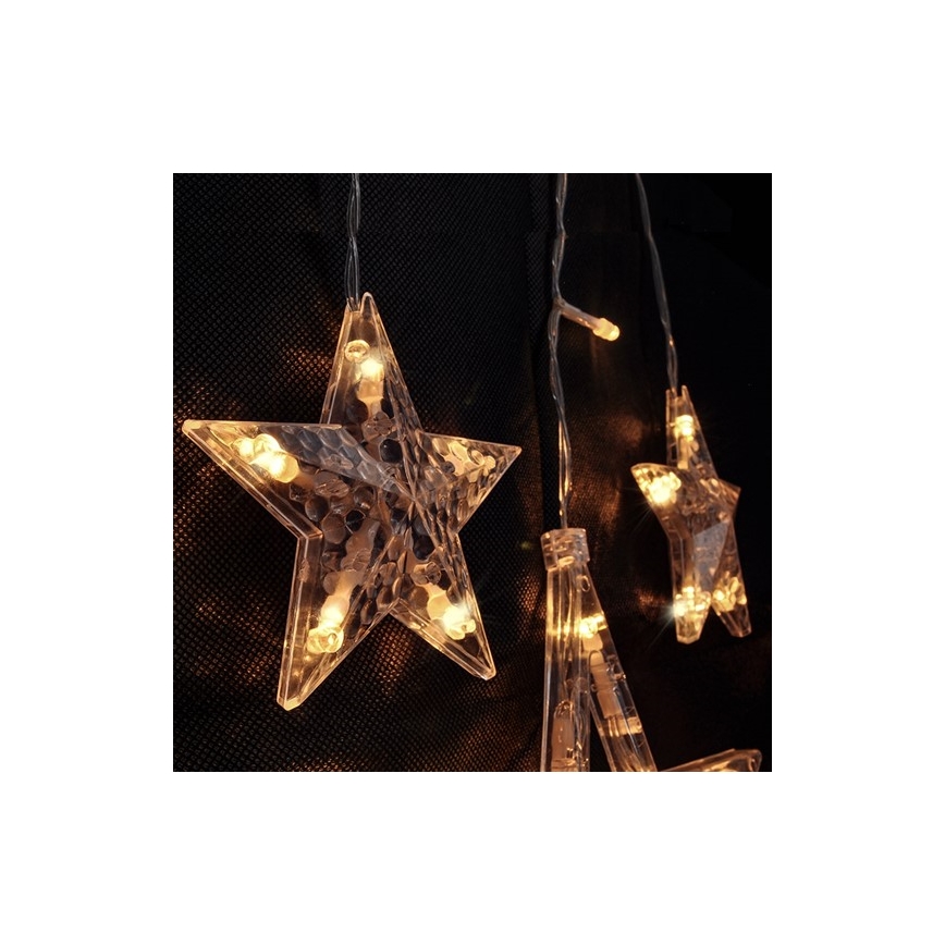 Soligth 1V227 - LED-jouluvaloverho 3,3 m 77xLED / 3xAA