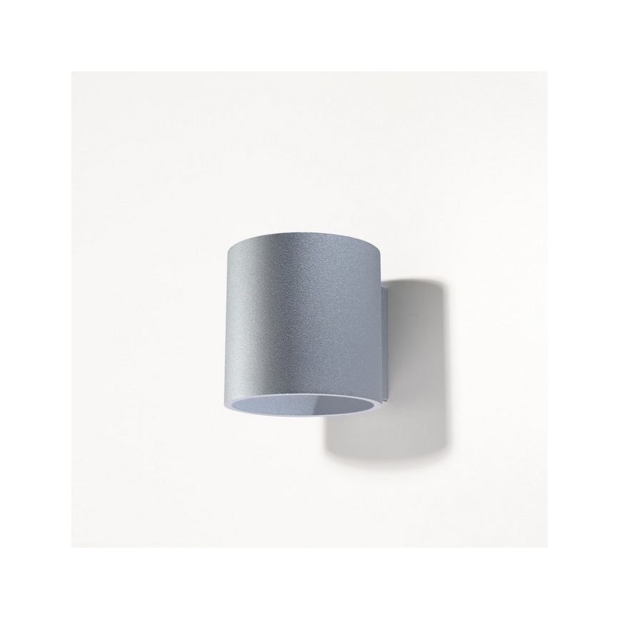 Seinäkohdevalo ORBIS 1 1xG9/40W/230V harmaa