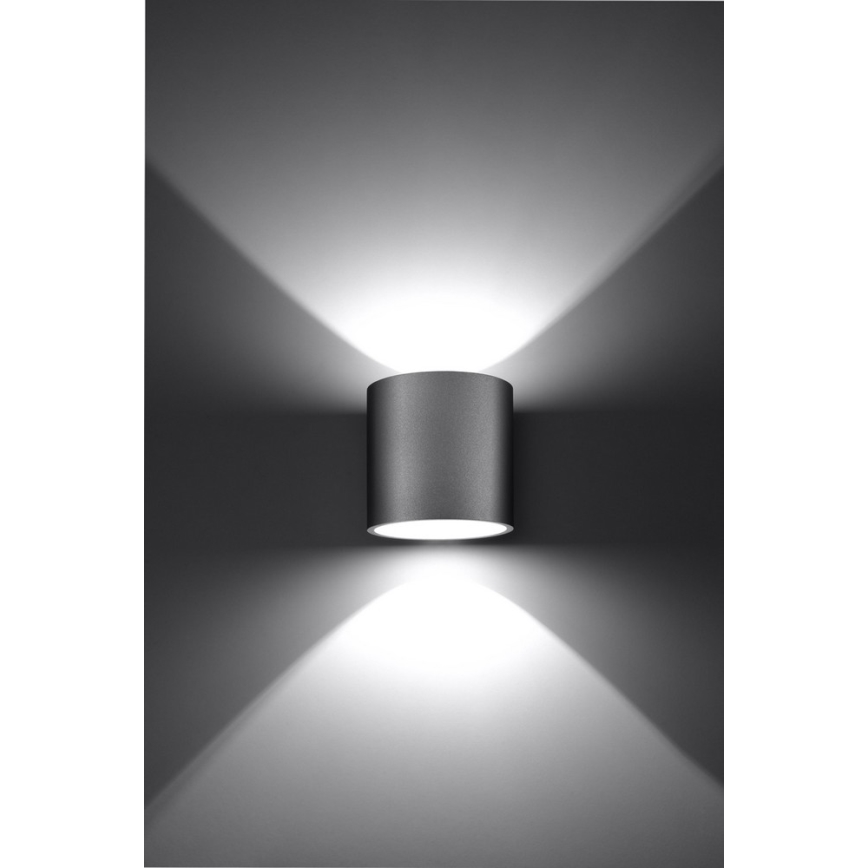 Seinäkohdevalo ORBIS 1 1xG9/40W/230V harmaa