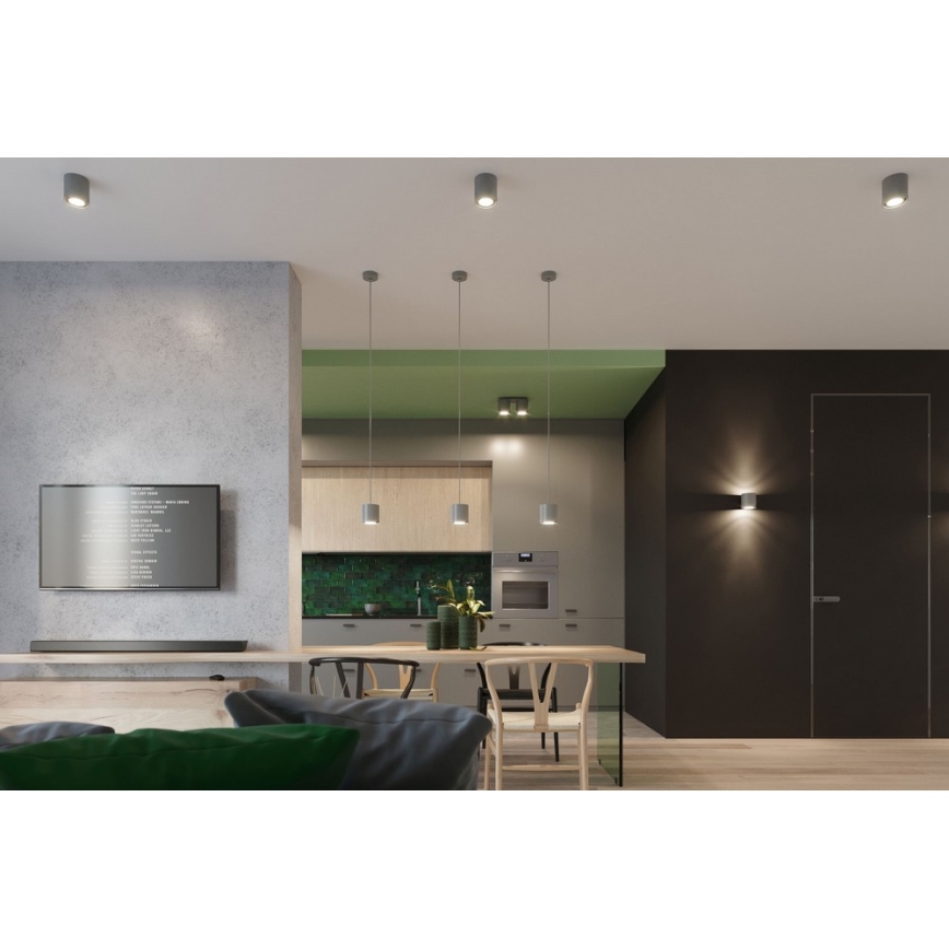 Kohdevalo ORBIS 2 2xGU10/40W/230V harmaa