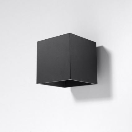 Seinäkohdevalo QUAD 1 1xG9/8W/230V musta