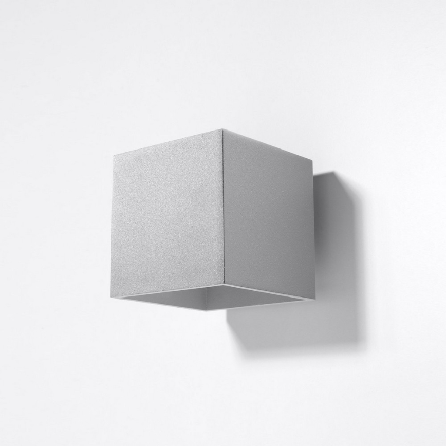 Seinäkohdevalo QUAD 1 1xG9/8W/230V harmaa