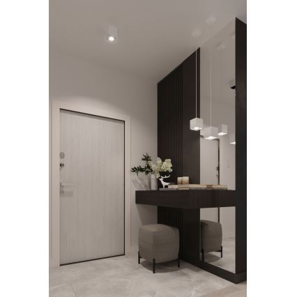 Seinäkohdevalo QUAD 1 1xG9/8W/230V valkoinen