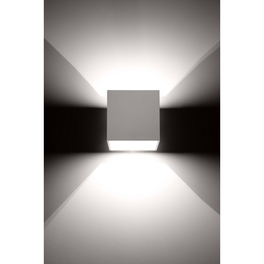 Seinäkohdevalo QUAD 1 1xG9/8W/230V valkoinen
