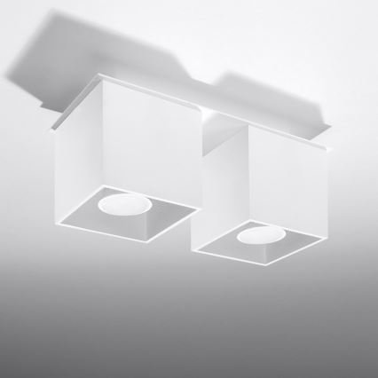 Kohdevalo QUAD 2 2xGU10/40W/230V valkoinen