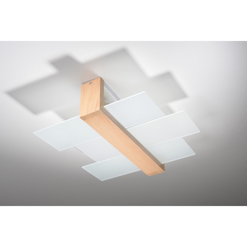 Kattovalo FENIKS 2 2xE27/60W/230V Koivu/pyökki