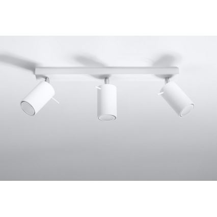 Kohdevalo RING 3 3xGU10/10W/230V valkoinen