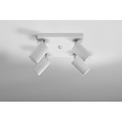 Kohdevalo RING 4 4xGU10/10W/230V valkoinen