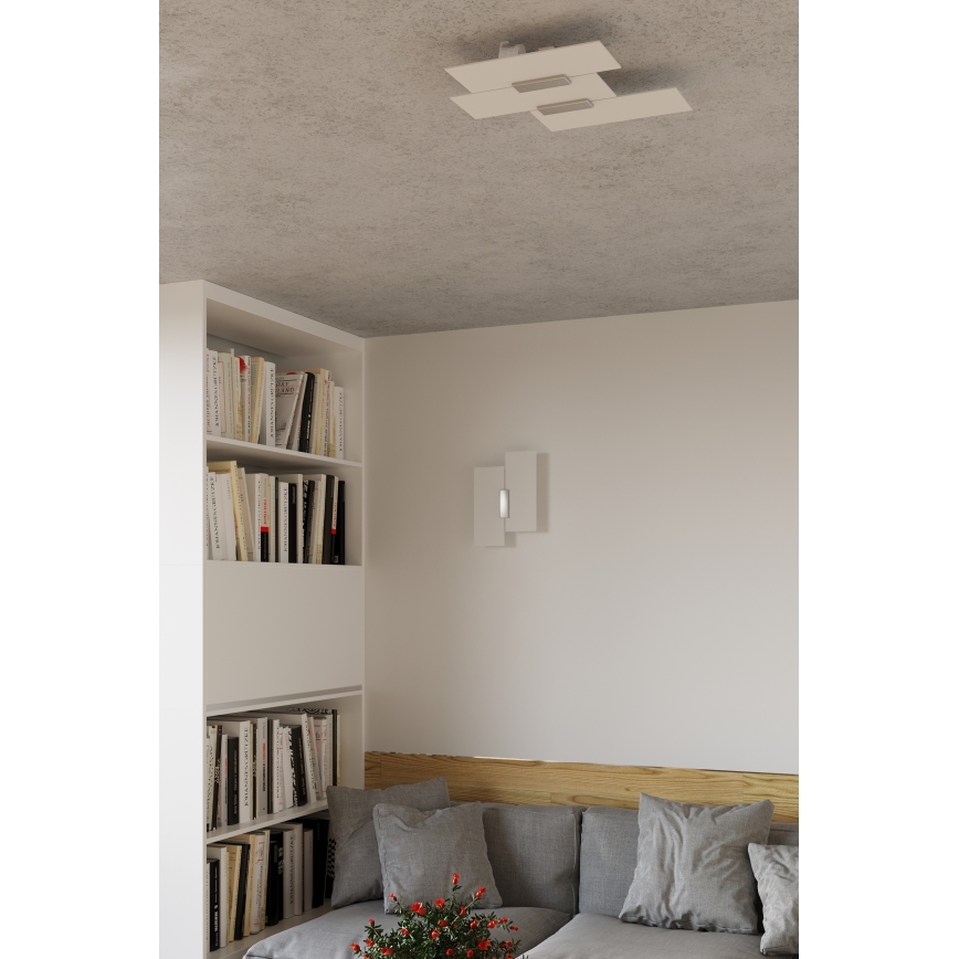 Kattovalo FABIANO 3xE27/60W/230V valkoinen/kiiltävä kromi