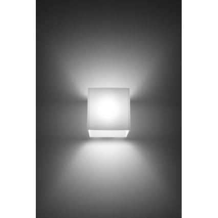 Seinäkohdevalo RICO 1xG9/40W/230V lasi/valkoinen