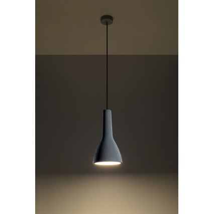 Kattokruunu johdossa EMPOLI 1xE27/15W/230V betoni