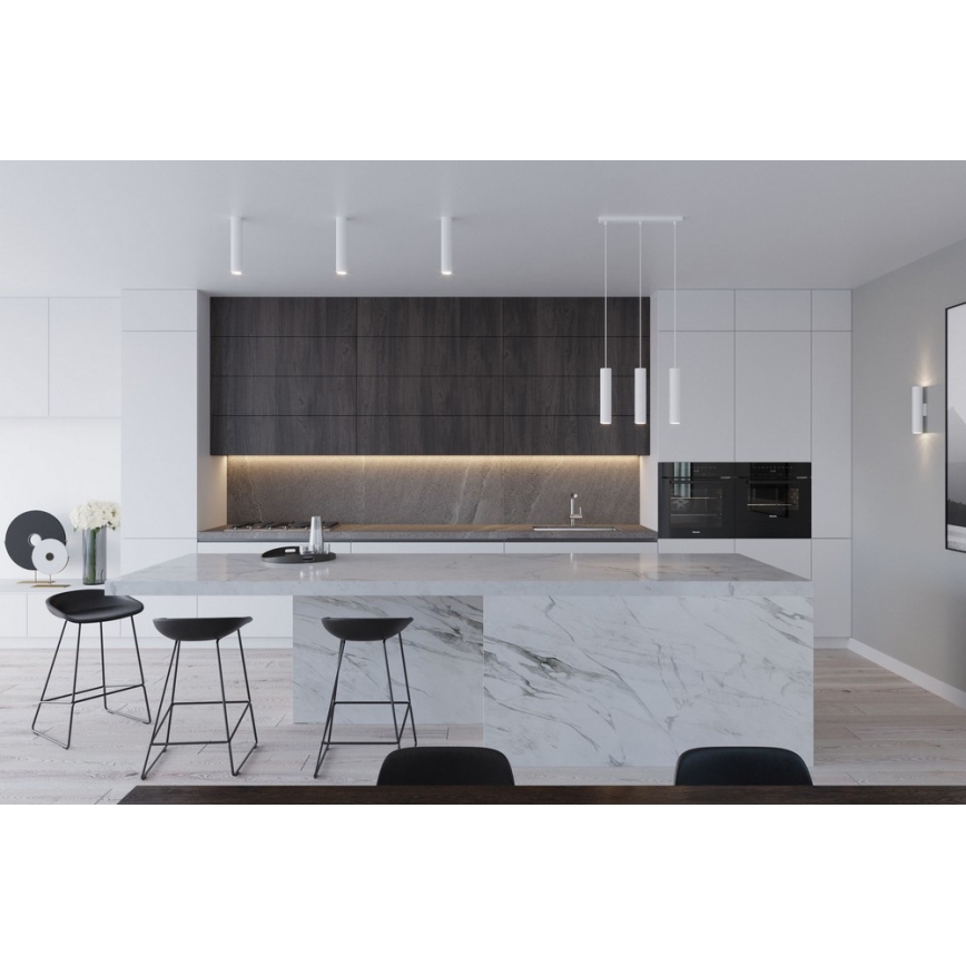 Kattokruunu johdossa LAGOS 2 2xGU10/10W/230V valkoinen