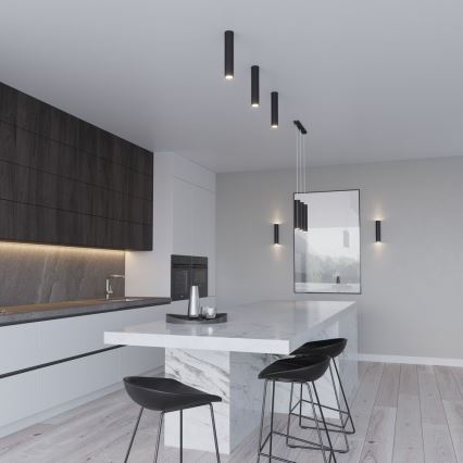 Kattokruunu johdossa LAGOS 1 1xGU10/10W/230V musta