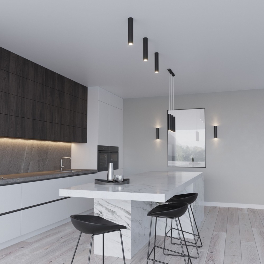 Seinävalaisin LAGOS 2 2xGU10/10W/230V musta