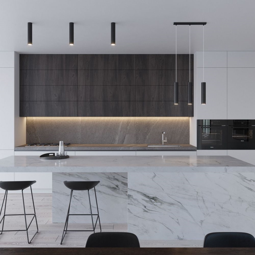 Kohdevalo LAGOS 1xGU10/10W/230V 30 cm musta