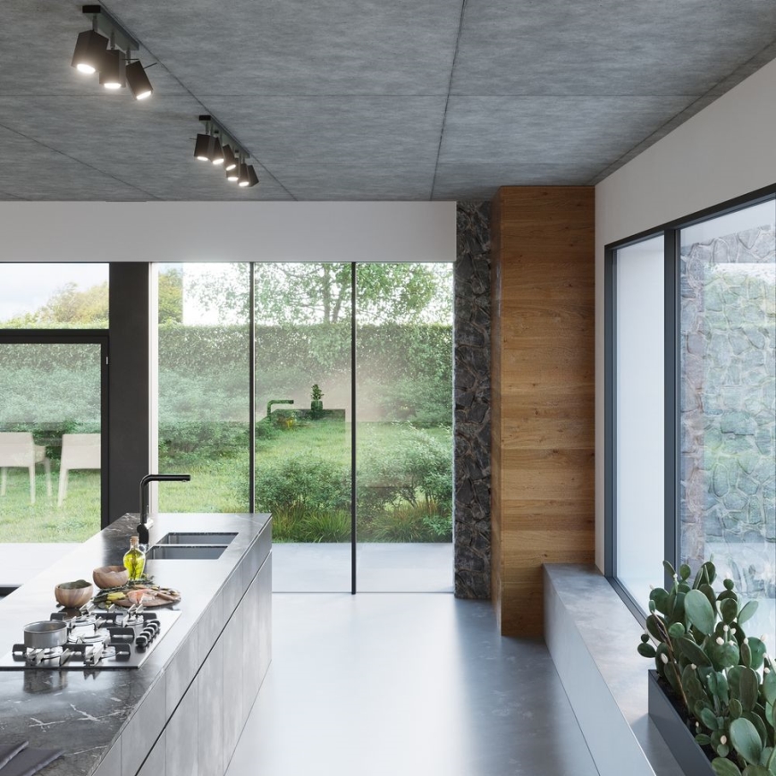 Kohdevalaisin MERIDA 6xGU10/40W/230V musta