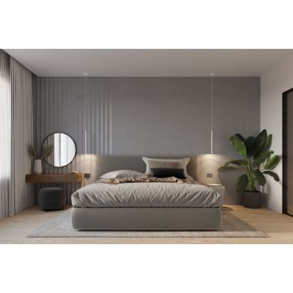 Kattokruunu johdossa PASTELO 3xG9/8W/230V valkoinen