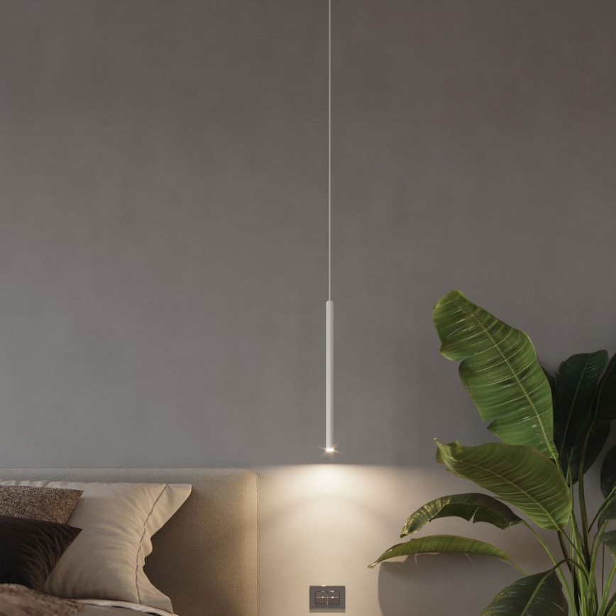 Kattokruunu johdossa PASTELO 5xG9/8W/230V valkoinen