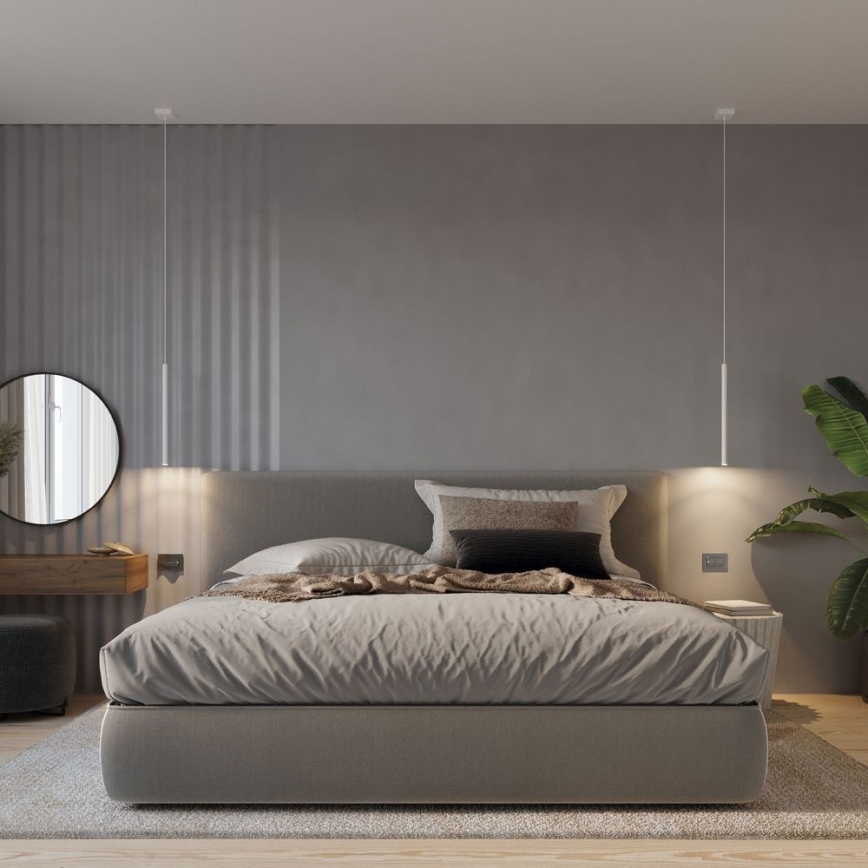 Kattokruunu johdossa PASTELO 5xG9/8W/230V valkoinen