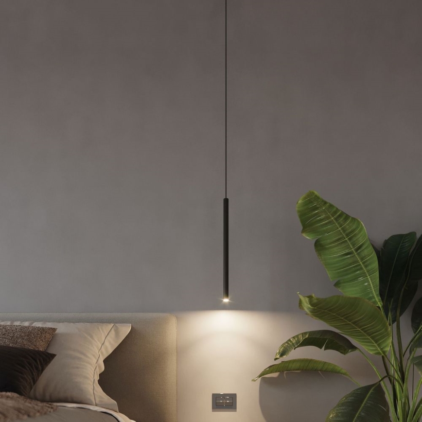 Kattokruunu johdossa PASTELO 1xG9/8W/230V musta