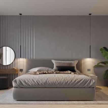 Kattokruunu johdossa PASTELO 5xG9/8W/230V musta