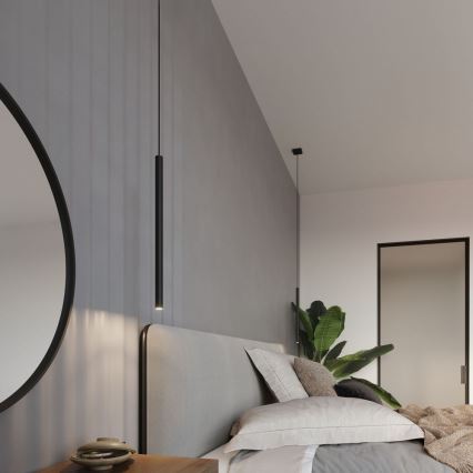 Kattokruunu johdossa PASTELO 5xG9/8W/230V musta