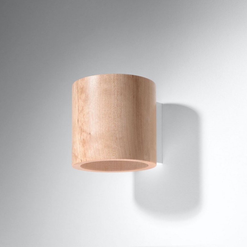 Seinäkohdevalo ORBIS 1xG9/40W/230V pyökki