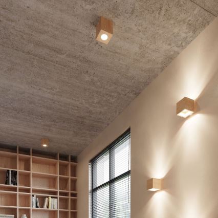 Seinäkohdevalo QUAD 1xG9/8W/230V Koivu/pyökki