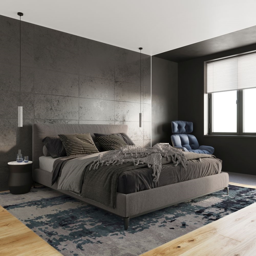 Kattokruunu johdossa LUVO 1xGU10/40W/230V metalli/musta