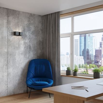 Seinäkohdevalo QUAD 2xG9/40W/230V musta